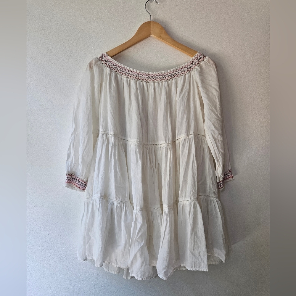 Free People Sunbeam Mini Dress | Embroidered | Size Small - Picture 3 of 7